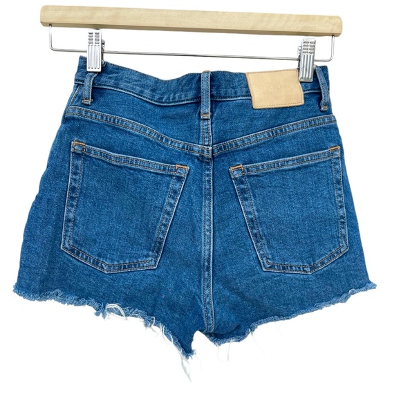 EVERLANE The Cheeky button fly daisy dukes denim shorts Size 23 - Picture 3 of 5